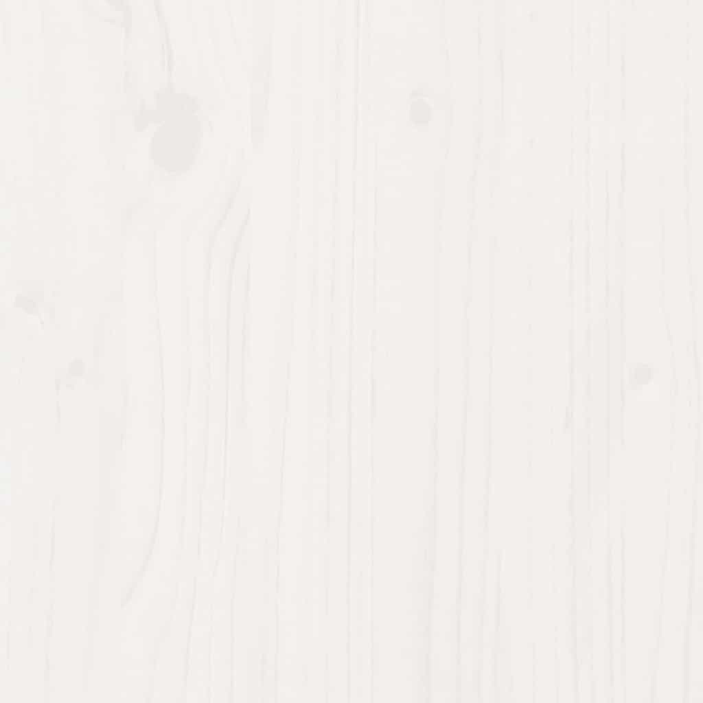 daybed med udtræk og skuffer uden madras 80x200 cm hvid