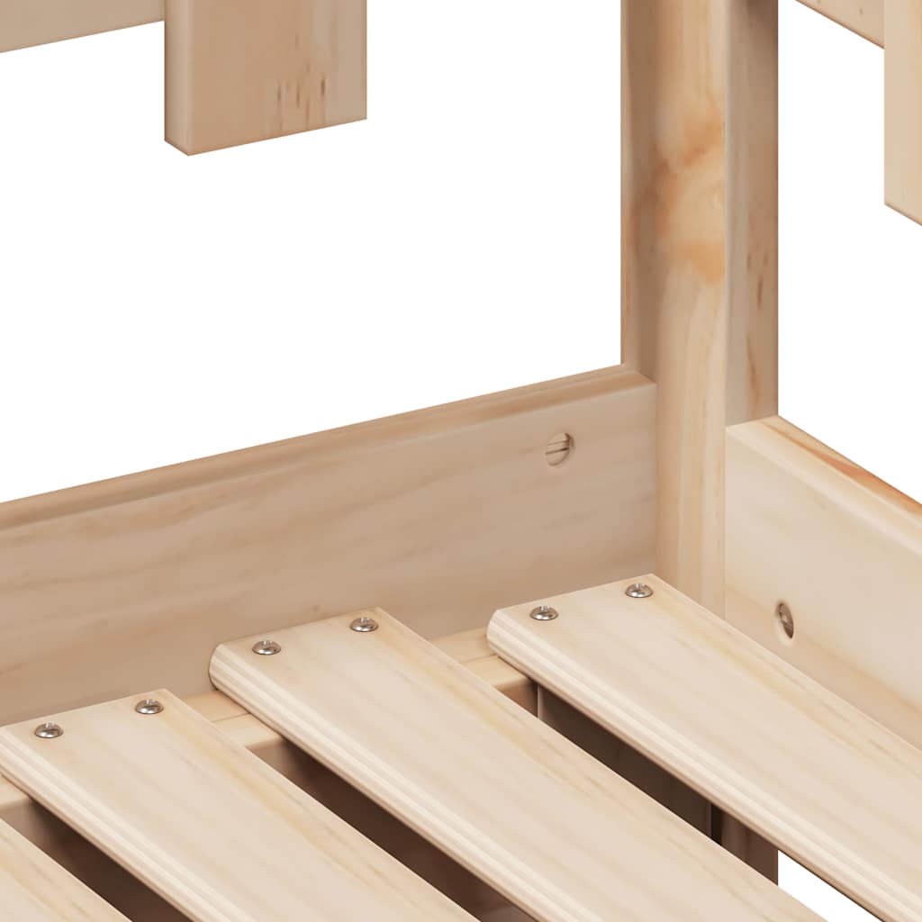 daybed med udtræk og skuffer uden madras 80x200 cm