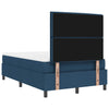 Box spring seng med madras med hovedgærde Blå 120 x 190 cm Stof