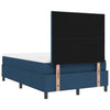 Box spring seng med madras med hovedgærde Blå 120 x 190 cm Stof