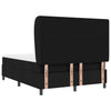 Box spring seng med madras Sort 140 x 200 cm Stof