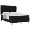 Box spring seng med madras Sort 140 x 200 cm Stof