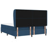 Box spring seng med madras med hovedgærde Blå 180 x 200 cm Stof