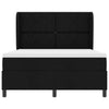 Box spring seng med madras Sort 140 x 200 cm Stof