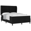 Box spring seng med madras Sort 140 x 200 cm Stof