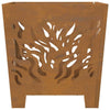 Bålsted Brun 40 x 40 x 40 cm Forvitret stål