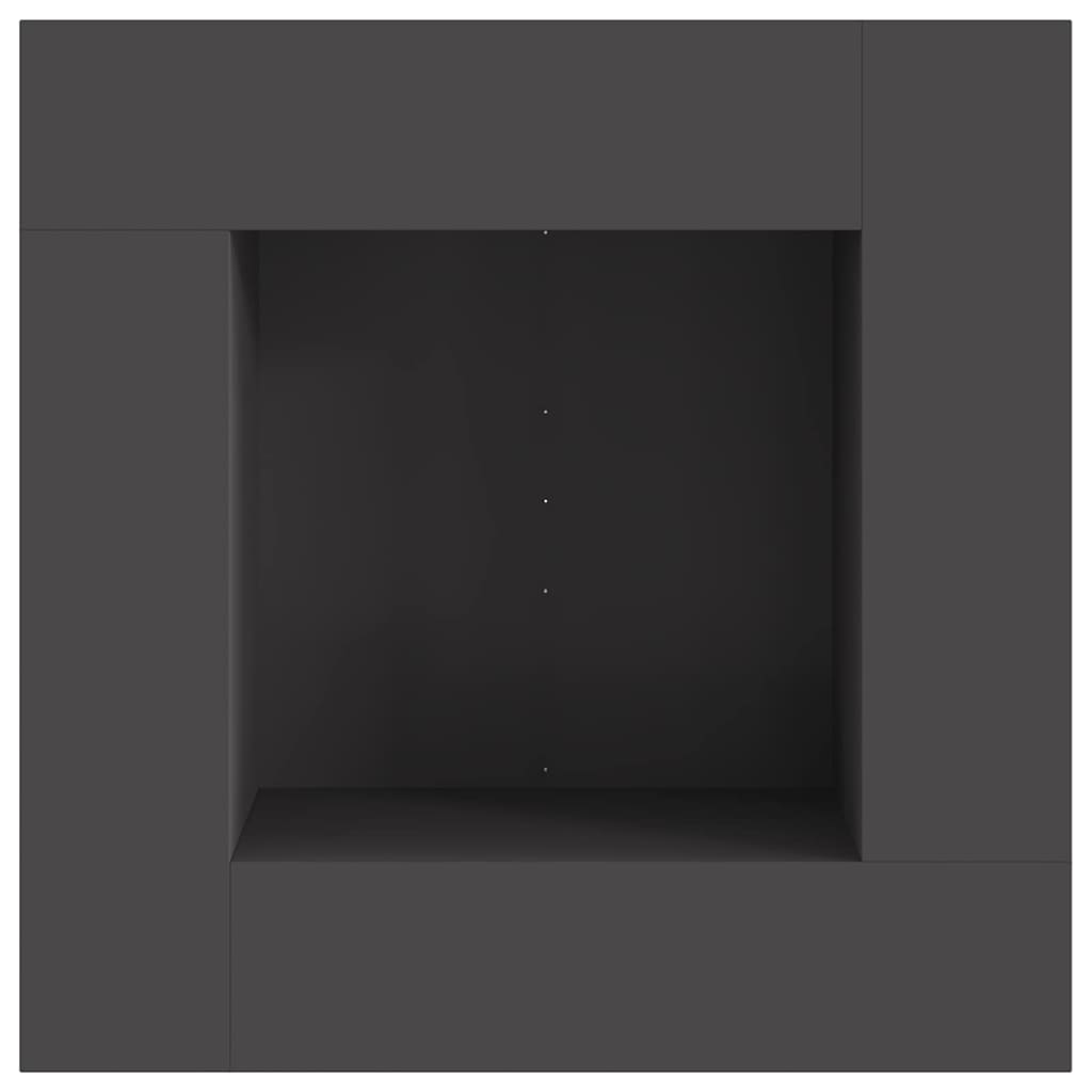 Bålsted Sort 80 x 80 x 40 cm Koldvalset stål