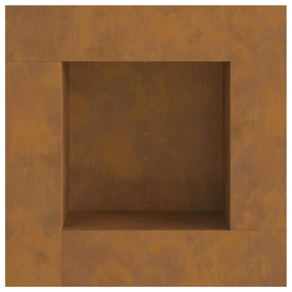 Bålsted Brun 80 x 80 x 40 cm Forvitret stål