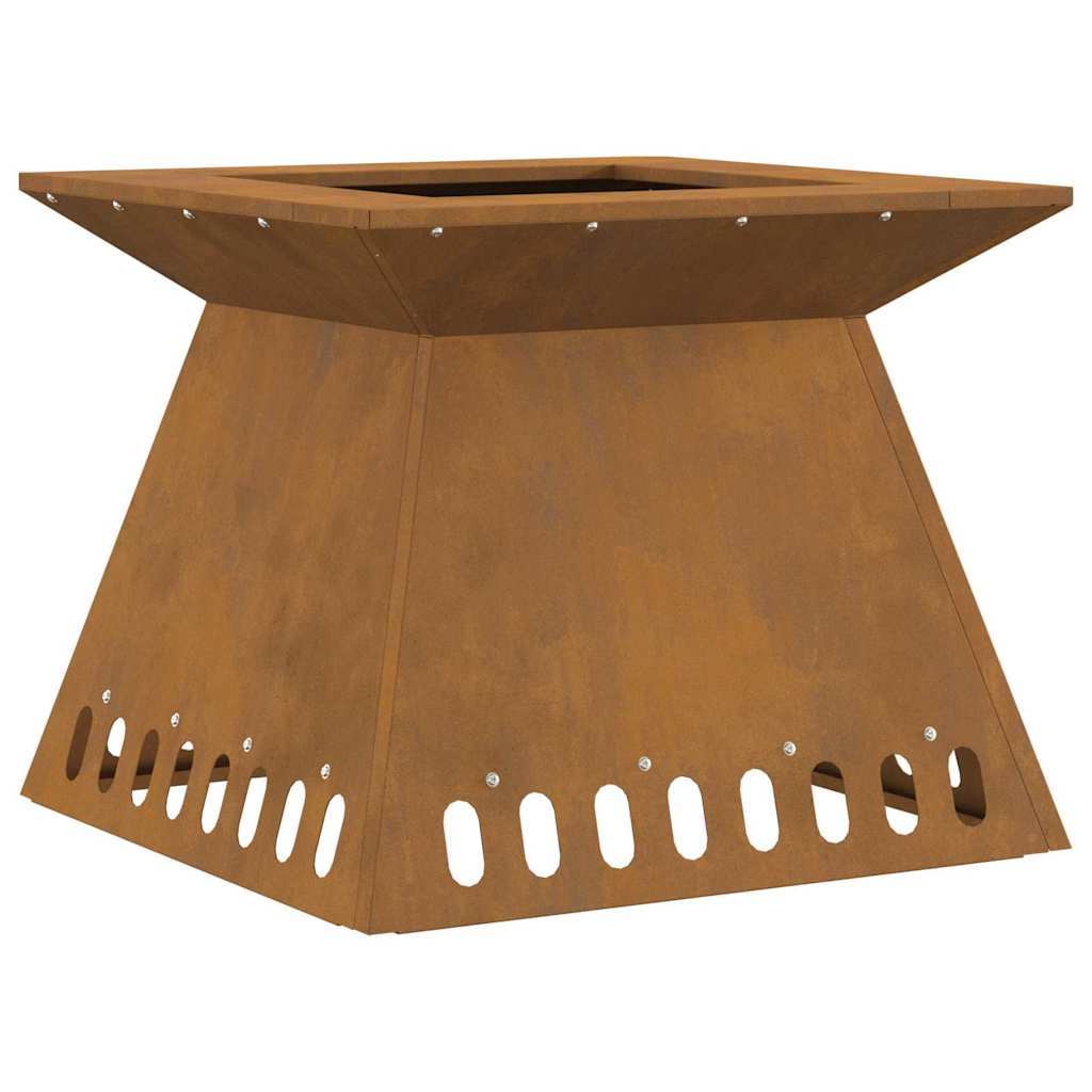 Bålsted Brun 48 x 48 x 40 cm Forvitret stål