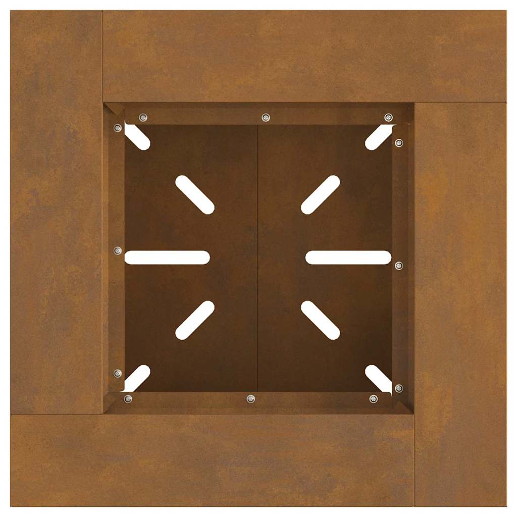 Bålsted Brun 48 x 48 x 40 cm Forvitret stål