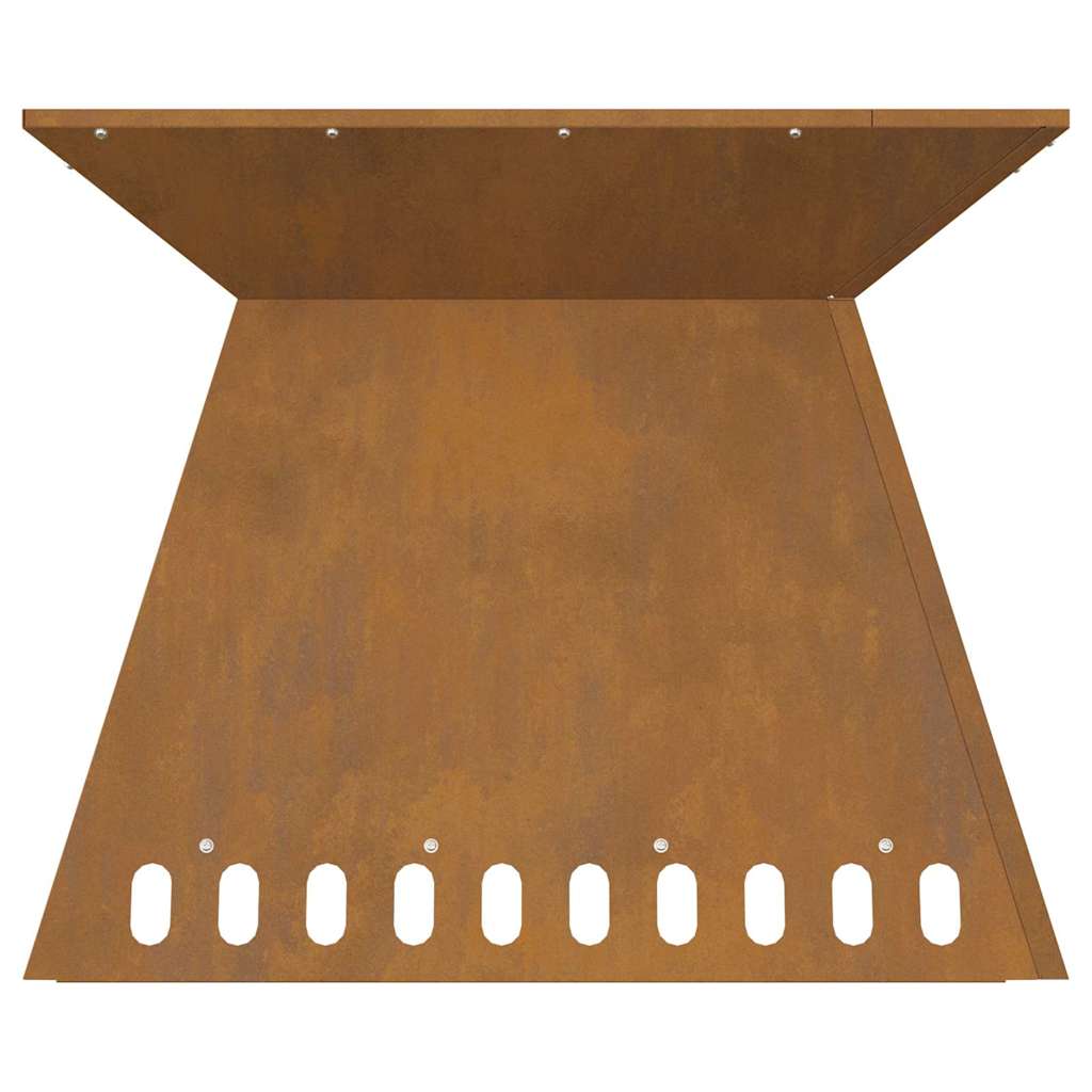 Bålsted Brun 60 x 60 x 50 cm Forvitret stål