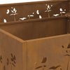 Bålsted Brun 80 x 80 x 30 cm Forvitret stål