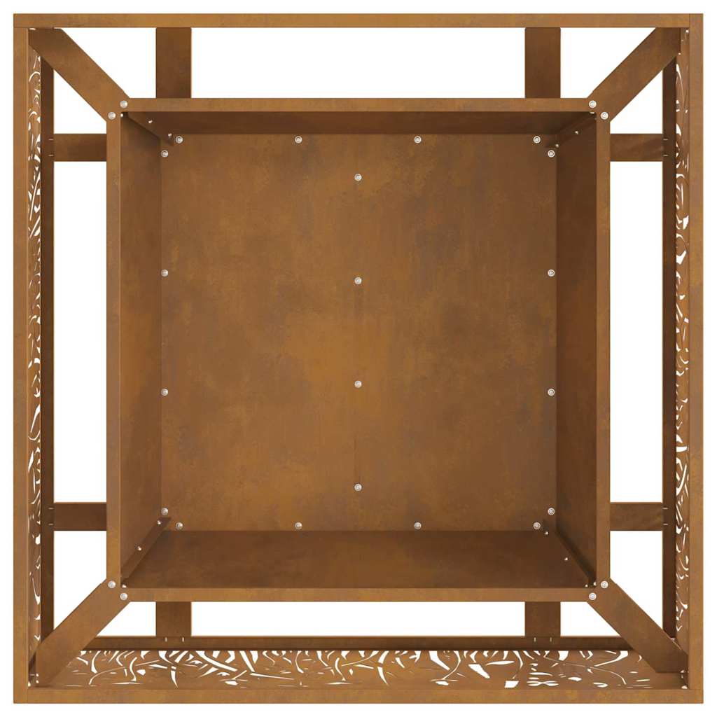 Bålsted Brun 80 x 80 x 30 cm Forvitret stål