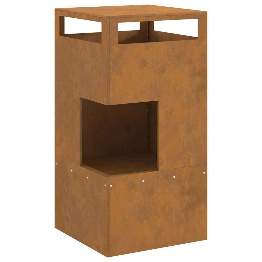 Bålsted Brun 50 x 50 x 100 cm Forvitret stål