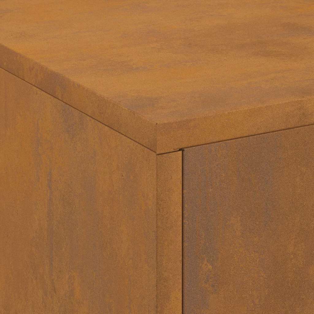 Bålsted Brun 80 x 50 x 96 cm Forvitret stål