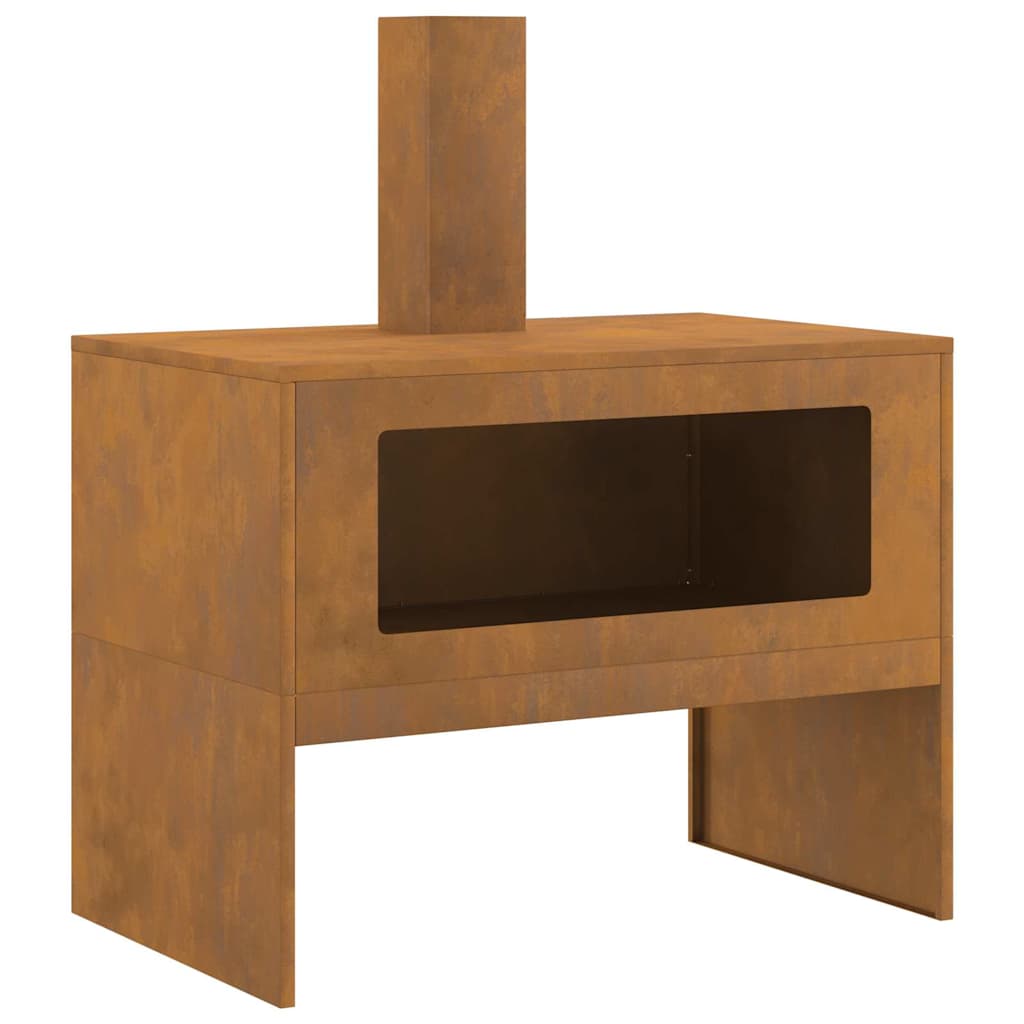 Bålsted Brun 80 x 50 x 96 cm Forvitret stål