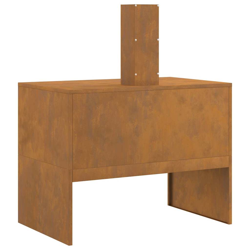 Bålsted Brun 80 x 50 x 96 cm Forvitret stål