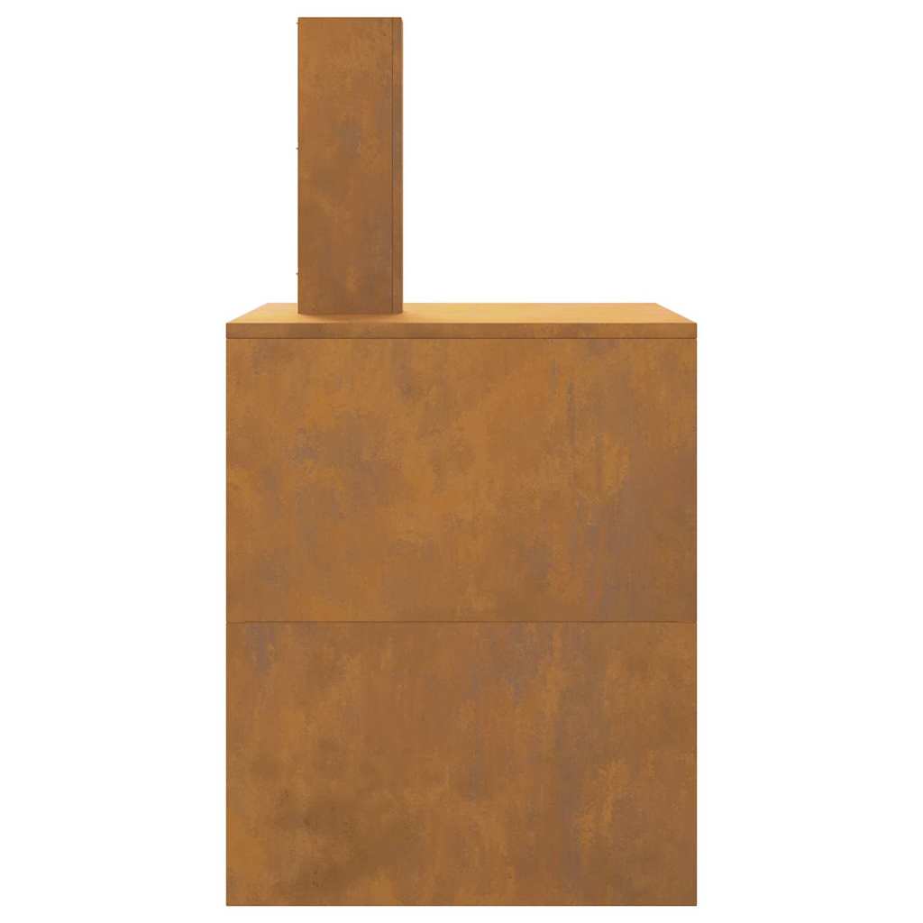 Bålsted Brun 80 x 50 x 96 cm Forvitret stål
