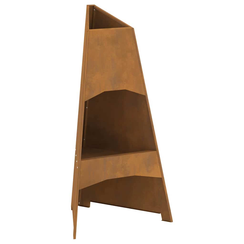 Bålsted Brun 50 x 50 x 95 cm Forvitret stål