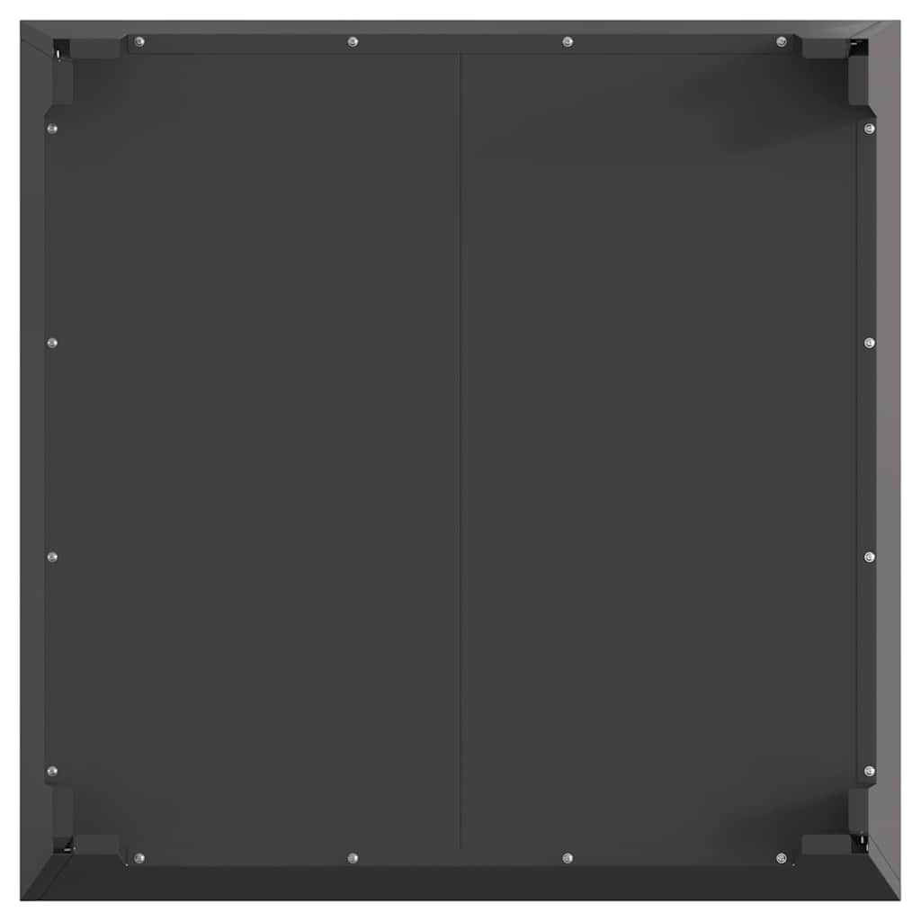 Bålsted Sort 80 x 80 x 43 cm Koldvalset stål