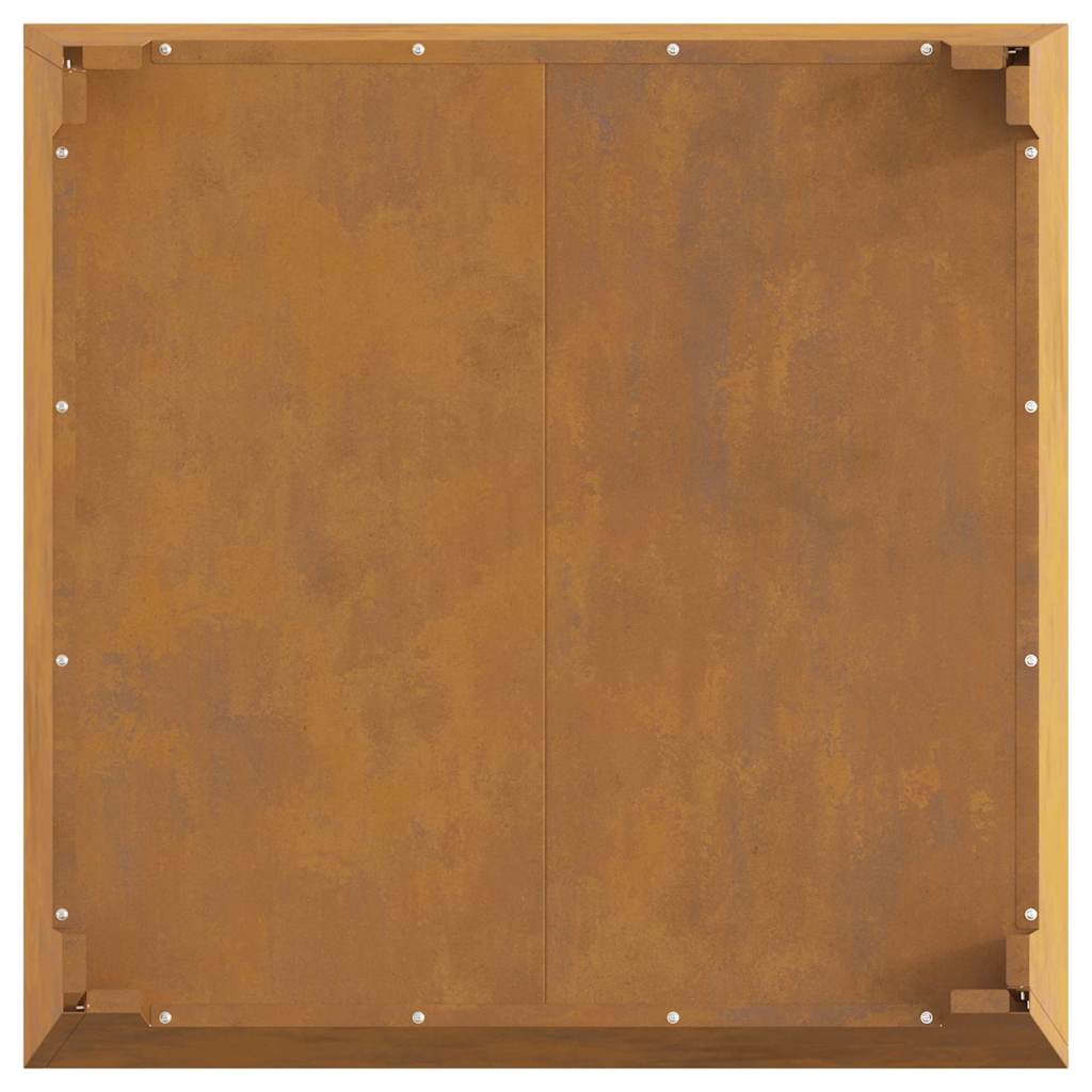 Bålsted Brun 80 x 80 x 43 cm Forvitret stål