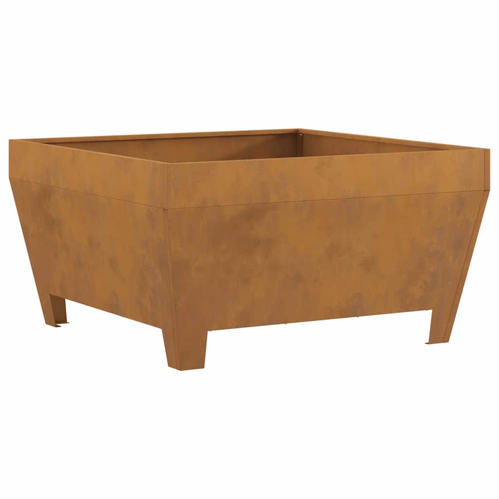 Bålsted Brun 80 x 80 x 43 cm Forvitret stål
