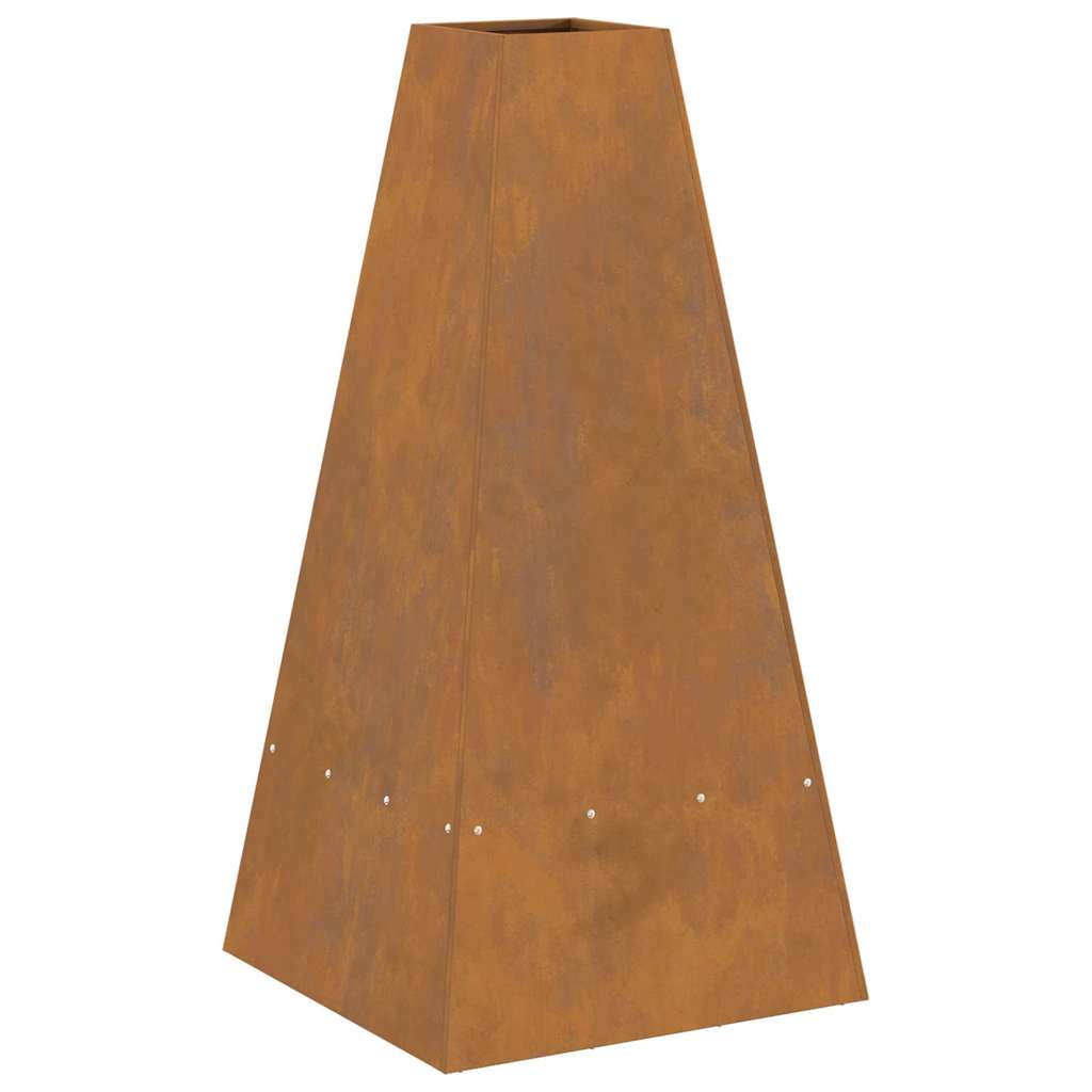 Bålsted Brun 50 x 50 x 100 cm Forvitret stål