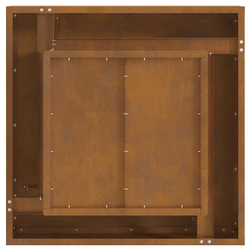 Bålsted Brun 60 x 60 x 30 cm Forvitret stål