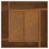 Bålsted Brun 80 x 80 x 40 cm Forvitret stål