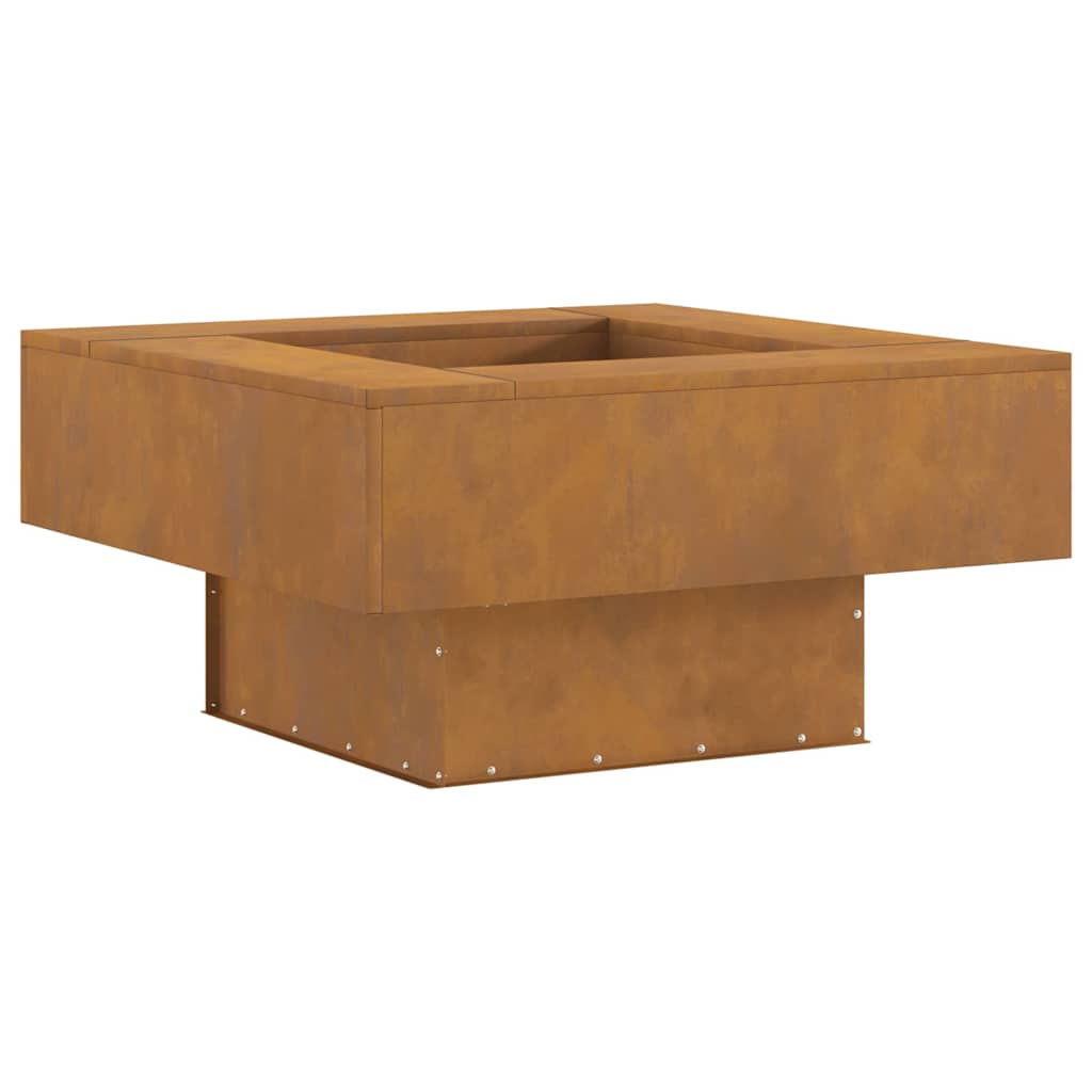 Bålsted Brun 80 x 80 x 40 cm Forvitret stål