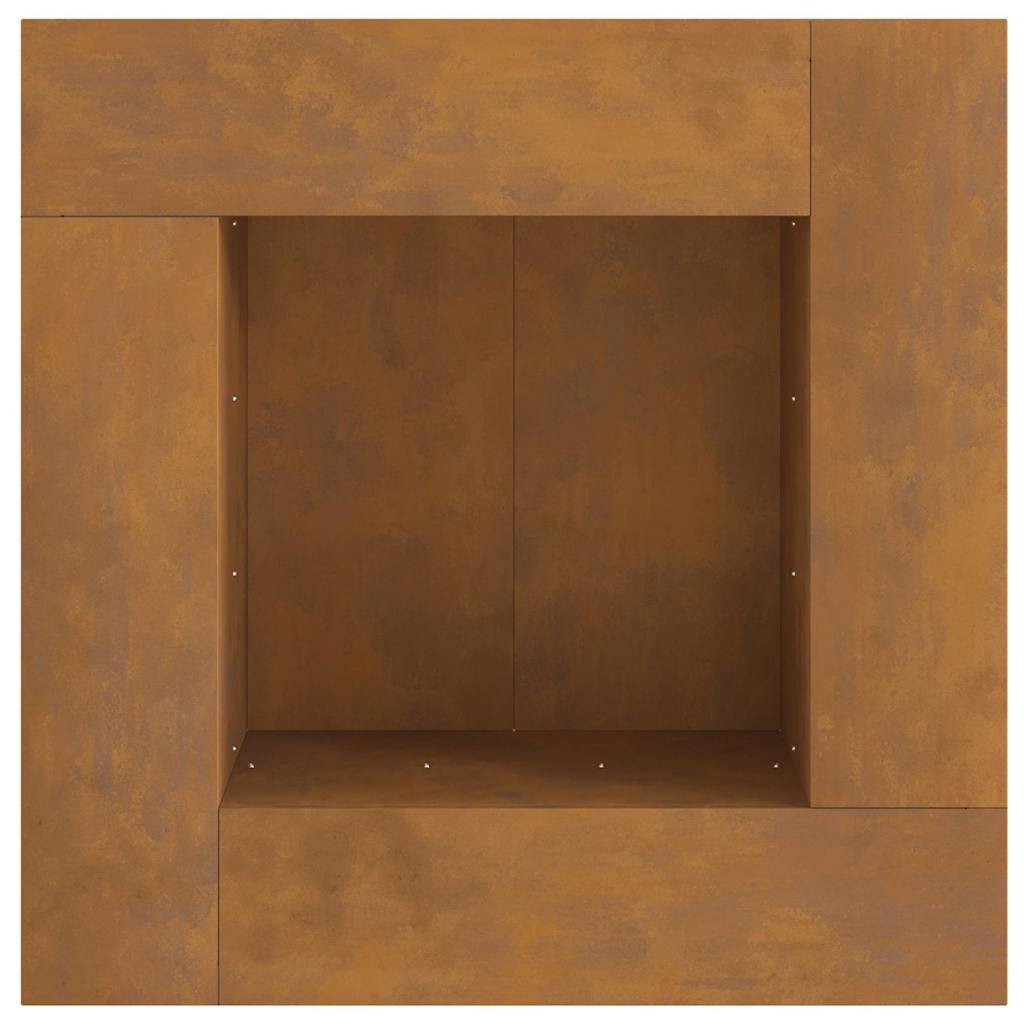 Bålsted Brun 80 x 80 x 40 cm Forvitret stål
