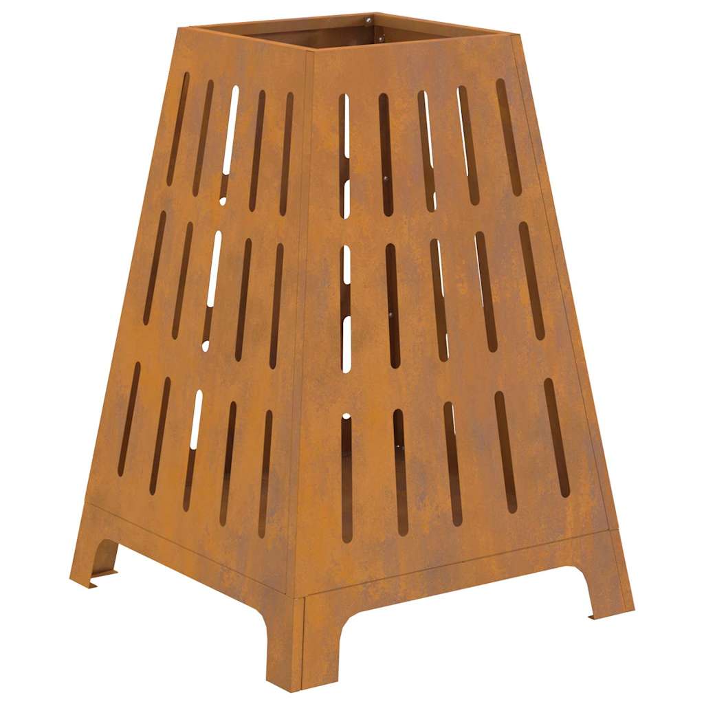 Bålsted Brun 50 x 50 x 70 cm Forvitret stål