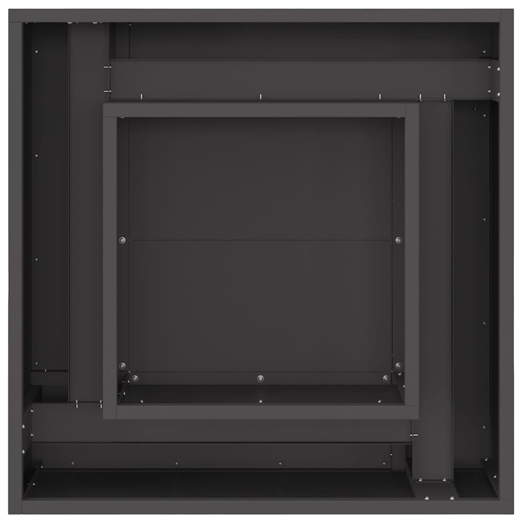 Bålsted Sort 60 x 60 x 30 cm Koldvalset stål