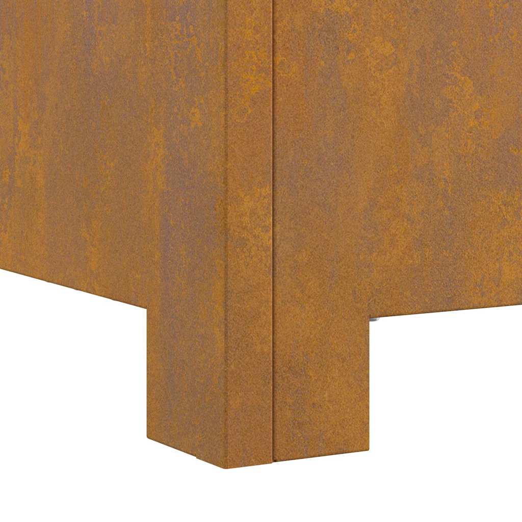 Bålsted Brun 60 x 60 x 30 cm Forvitret stål