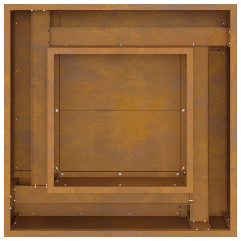 Bålsted Brun 60 x 60 x 30 cm Forvitret stål