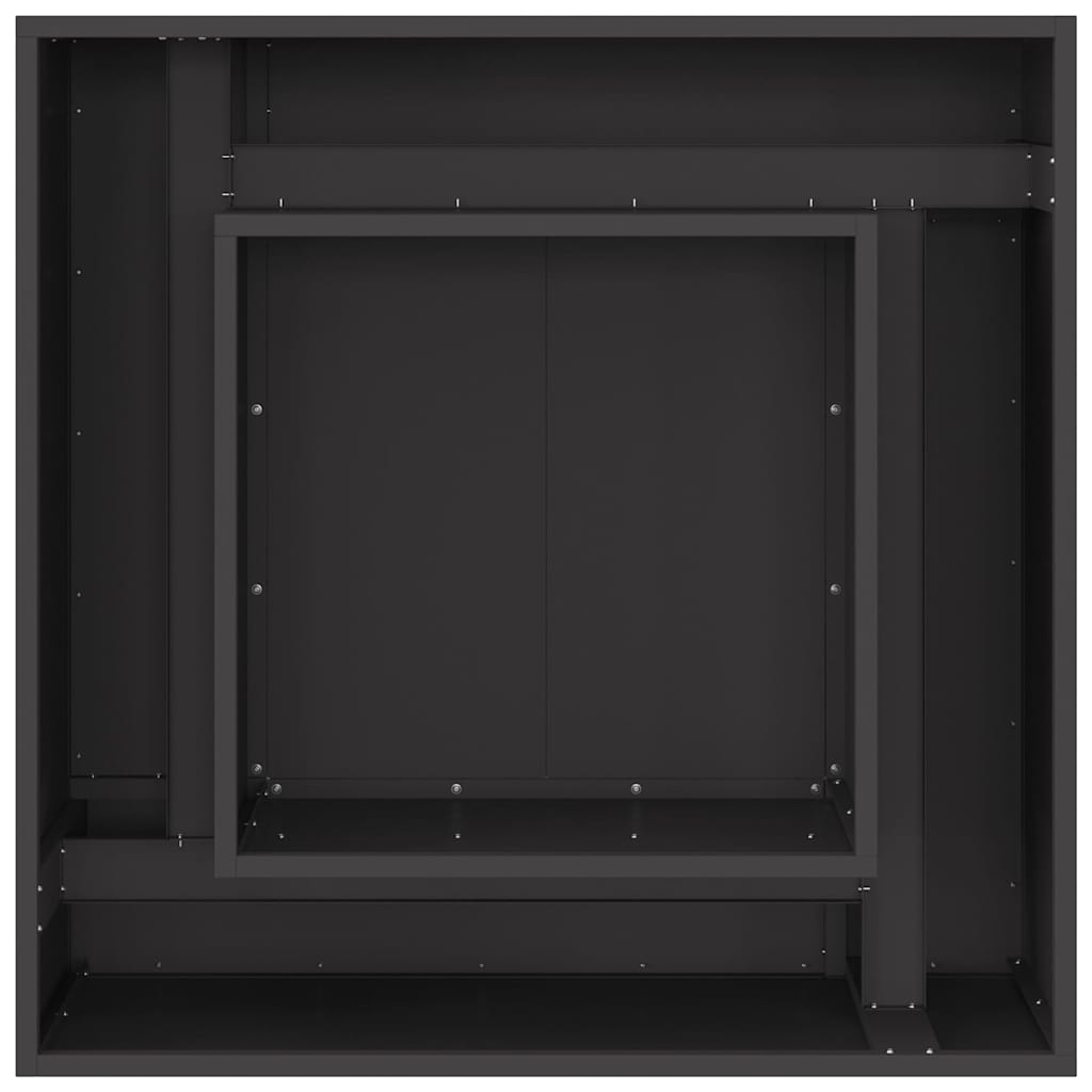 Bålsted Sort 80 x 80 x 40 cm Koldvalset stål