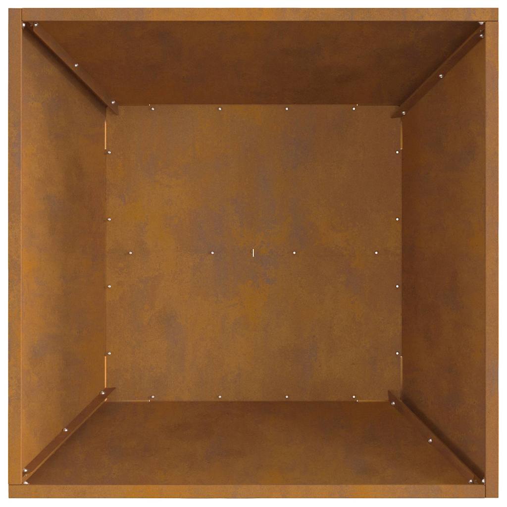 Bålsted Brun 60 x 60 x 30 cm Forvitret stål