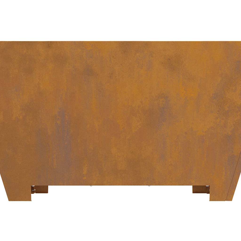 Bålsted Brun 80 x 80 x 40 cm Forvitret stål
