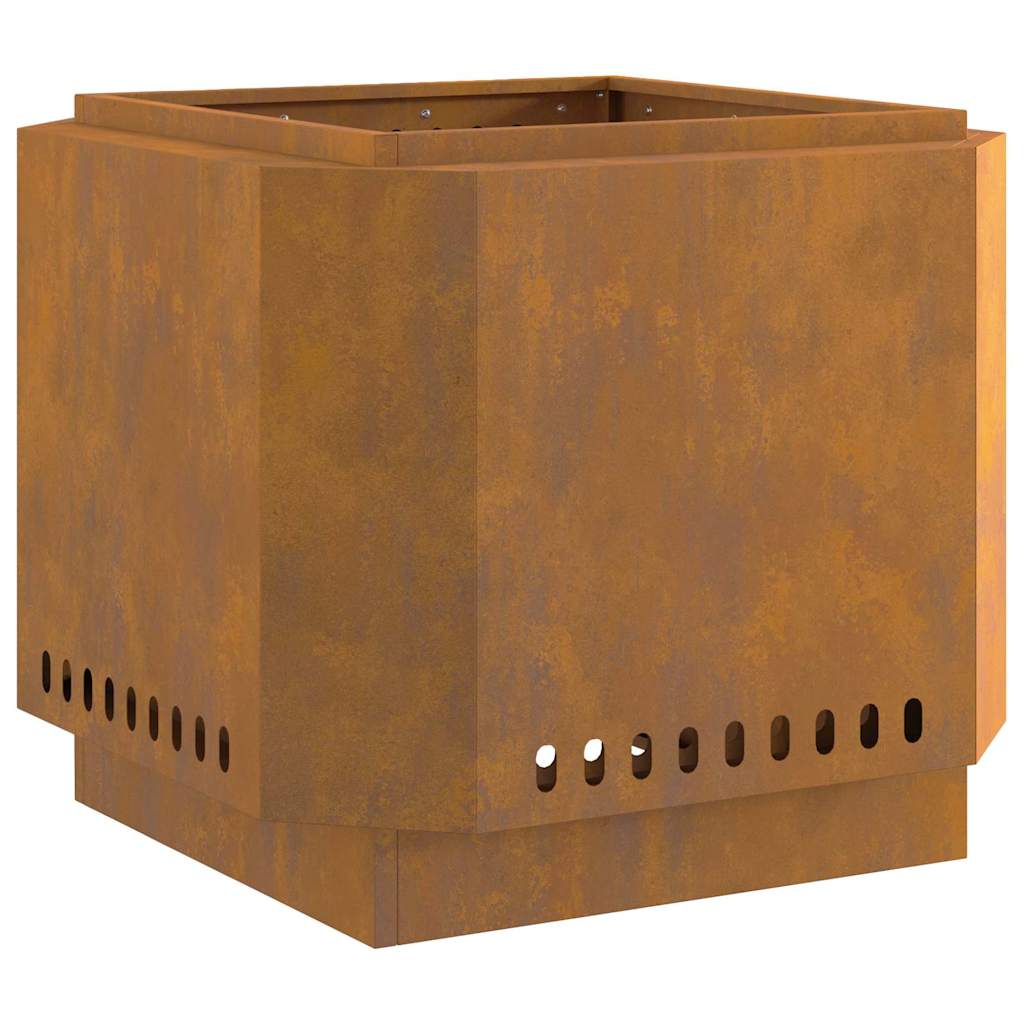 Bålsted Brun 58 x 58 x 51 cm Forvitret stål