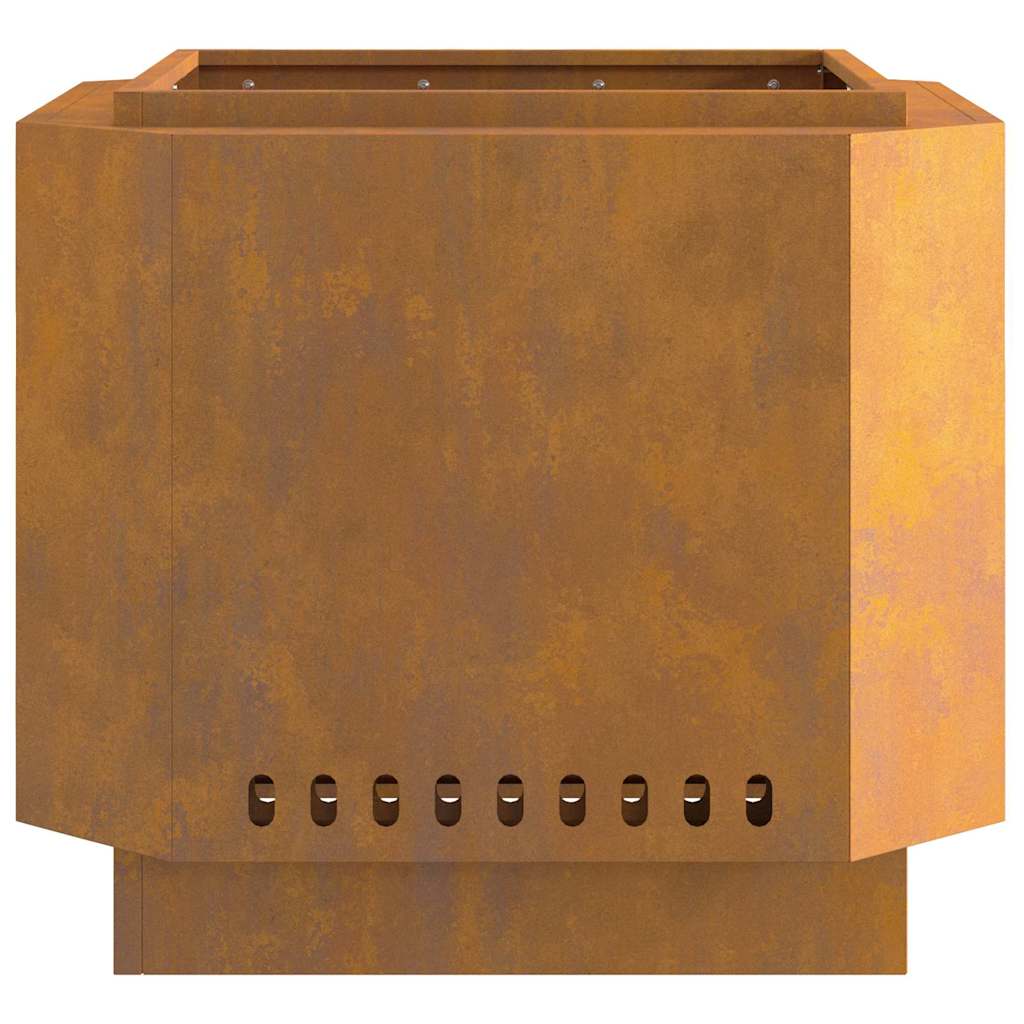 Bålsted Brun 58 x 58 x 51 cm Forvitret stål