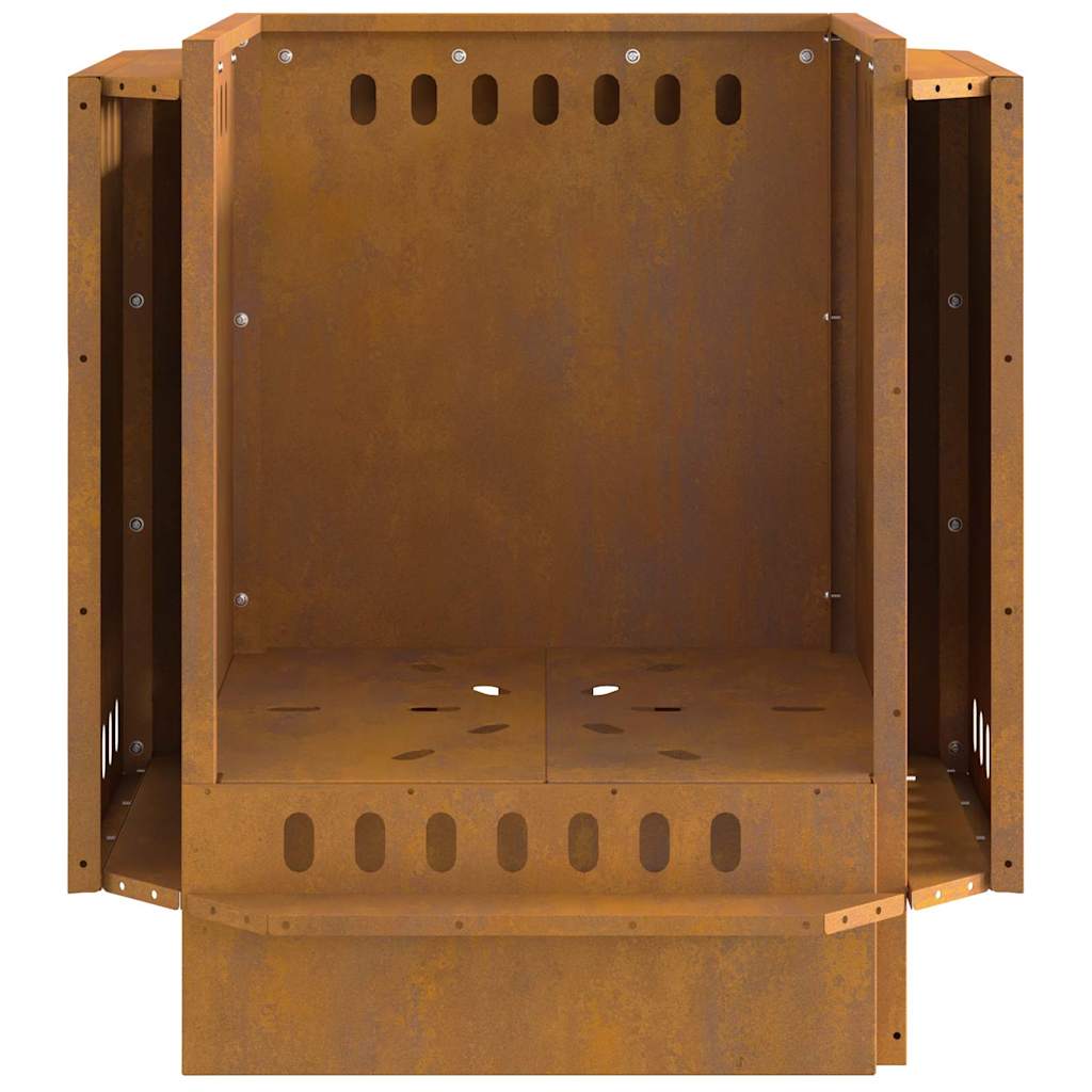 Bålsted Brun 48 x 48 x 51 cm Forvitret stål