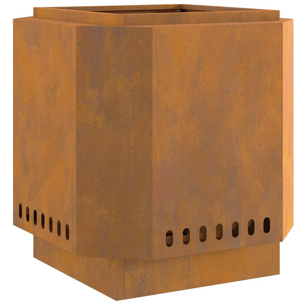 Bålsted Brun 48 x 48 x 51 cm Forvitret stål