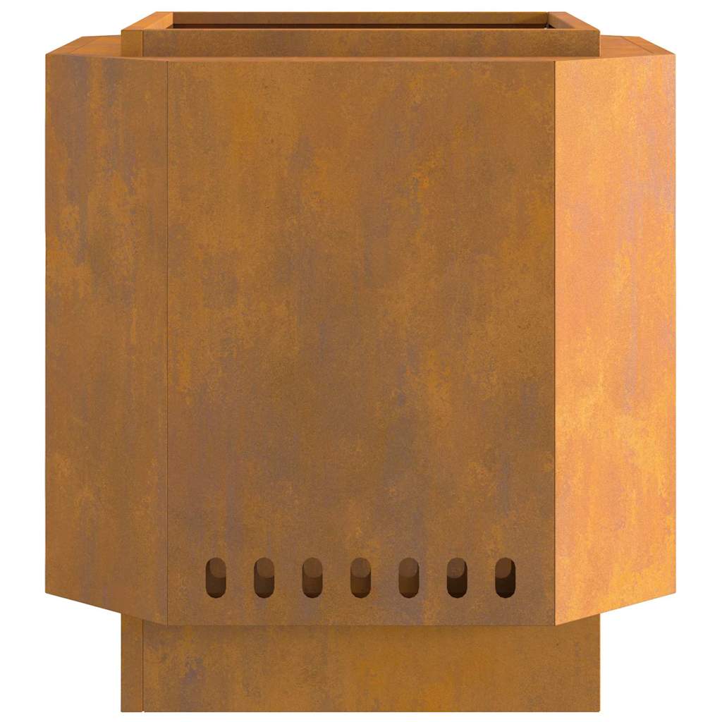 Bålsted Brun 48 x 48 x 51 cm Forvitret stål