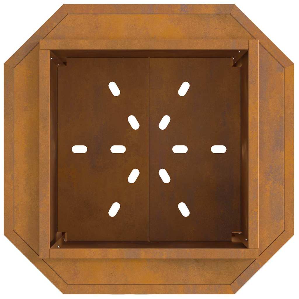 Bålsted Brun 48 x 48 x 51 cm Forvitret stål