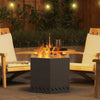 Fire Pit Black 58 x 58 x 51 cm Cold-rolled steel