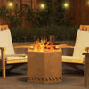 Fire Pit Brown 58 x 58 x 51 cm Weathering steel