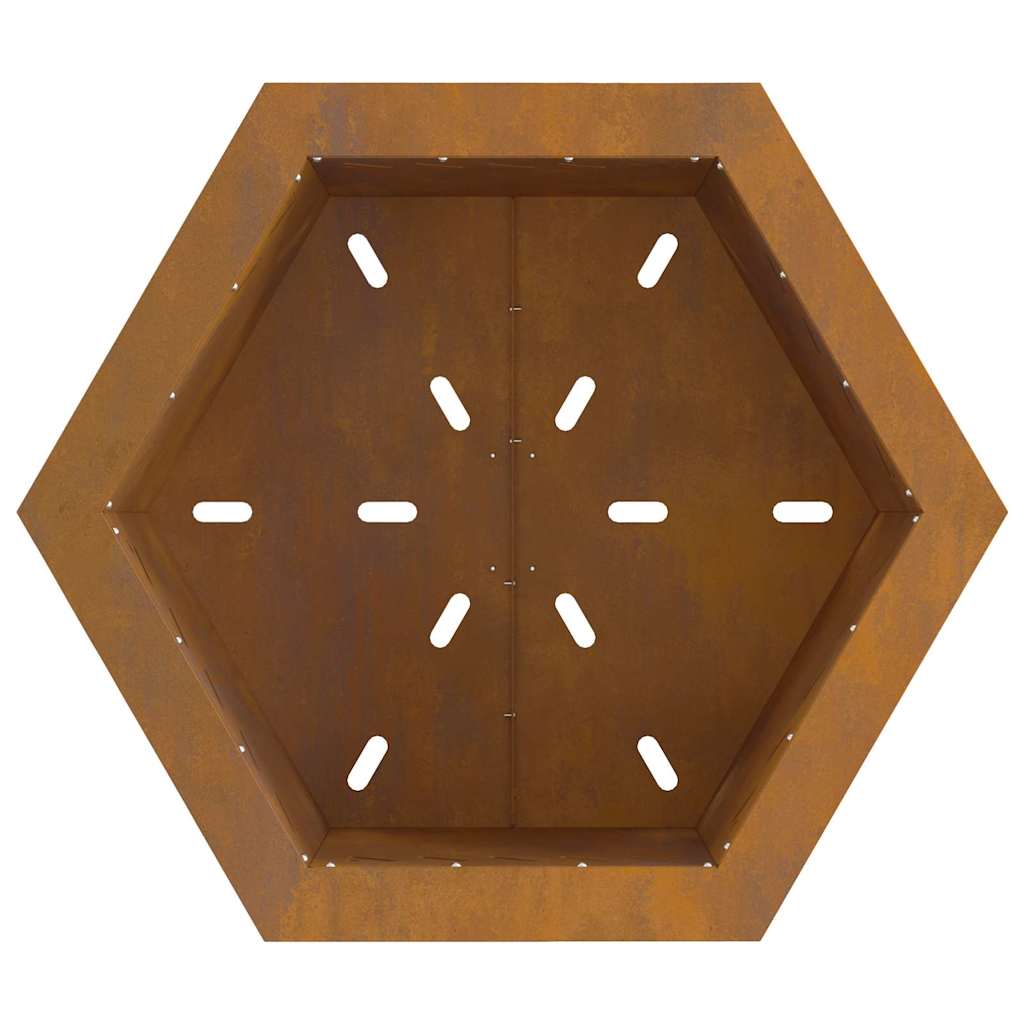 Bålsted Brun 58 x 58 x 51 cm Forvitret stål