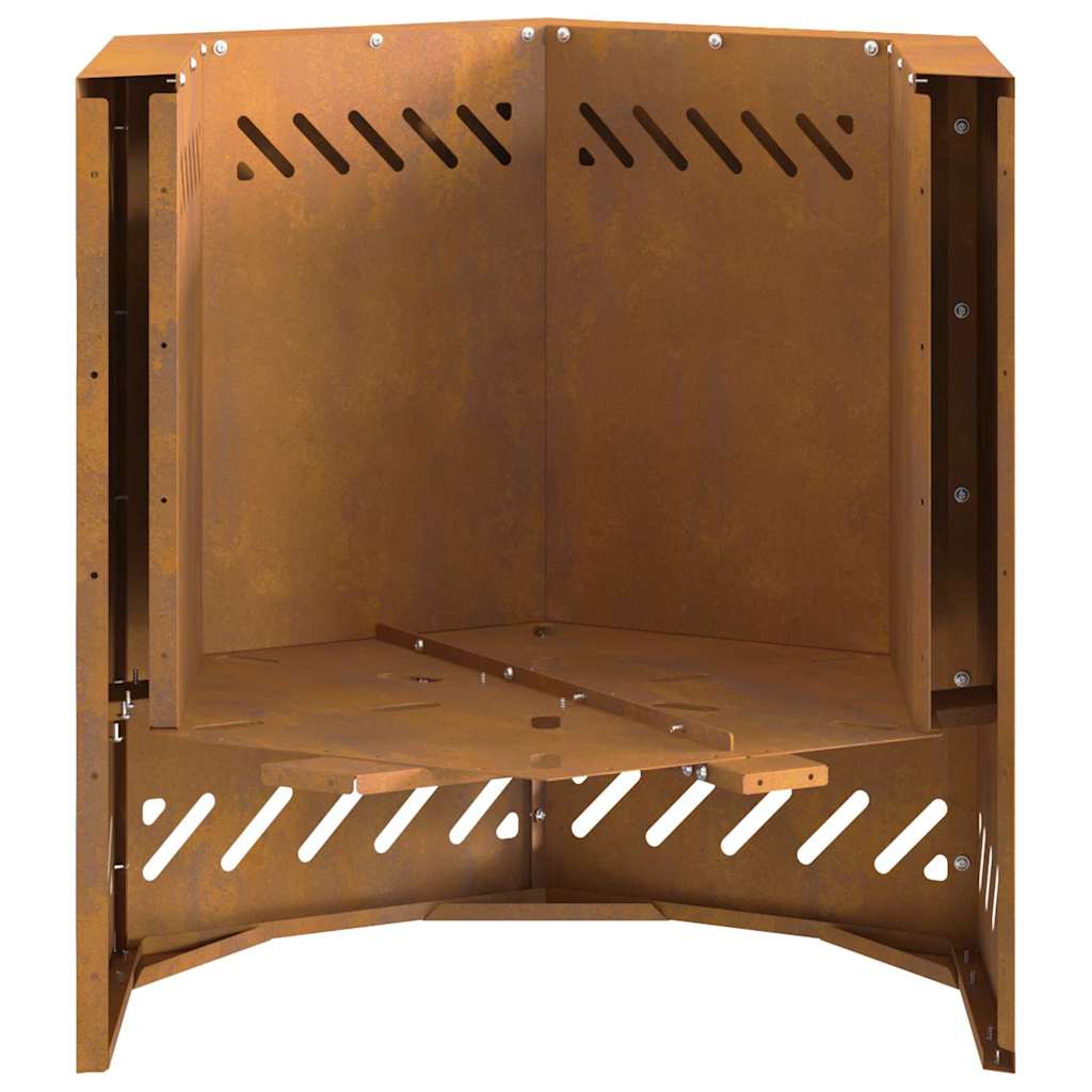 Bålsted Brun 48 x 48 x 51 cm Forvitret stål