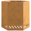 Bålsted Brun 48 x 48 x 51 cm Forvitret stål