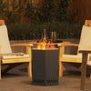 Fire Pit Black 38 x 38 x 51 cm Cold-rolled steel